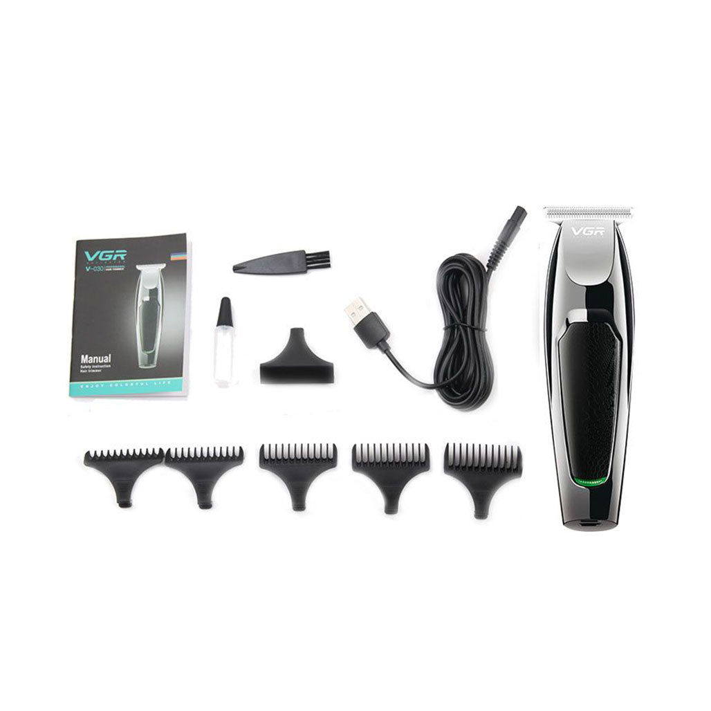 A Photo Of VGR V-030 Professional Cordless Hair Trimmer | Stainless Steel Blades & USB Charging | Home Haircut Kit for Men