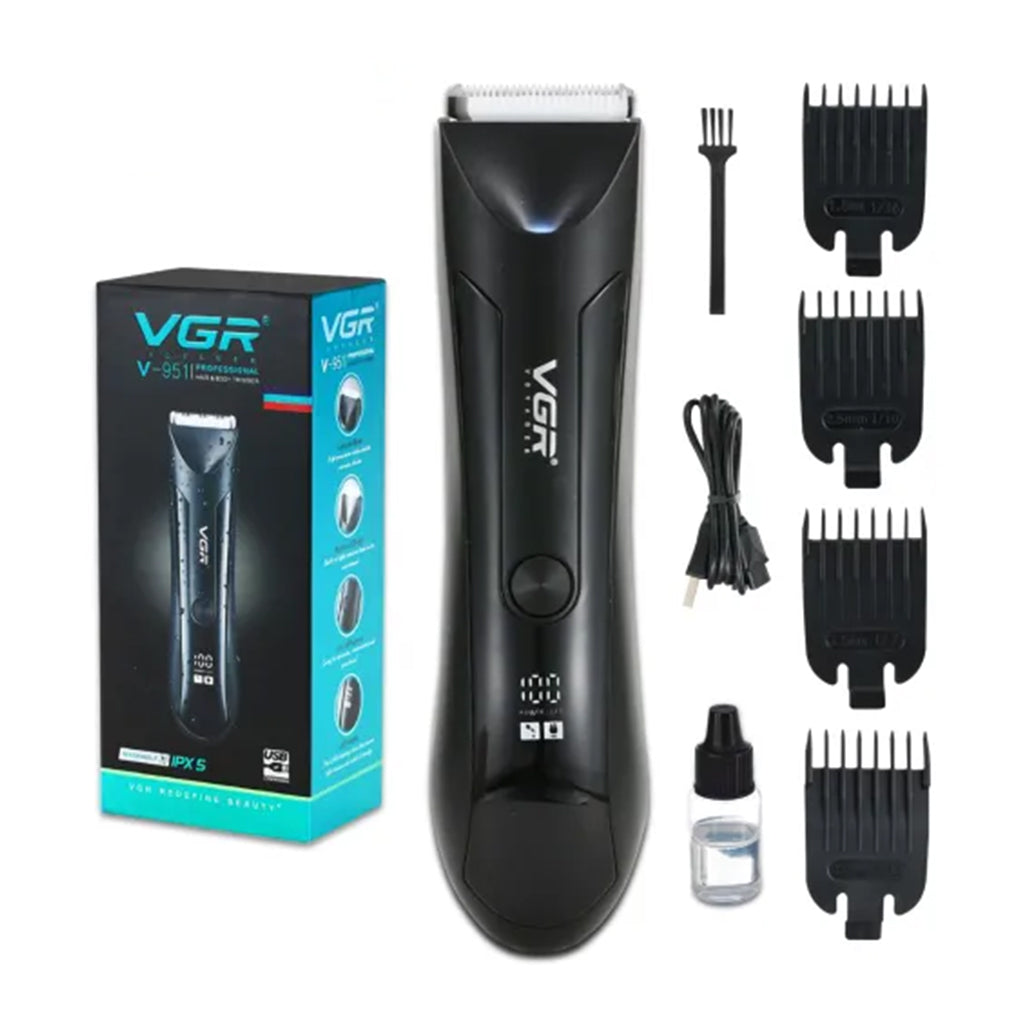A Photo Of VGR V-951 Rechargeable Portable Head & Body Shaver | IPX5 Waterproof | USB Charging | Long Battery Life