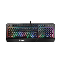 MSI Vigor GK20 RGB Full-Size Wired Gaming Keyboard - Ergonomic Design with Anti-Ghosting and Hotkeys