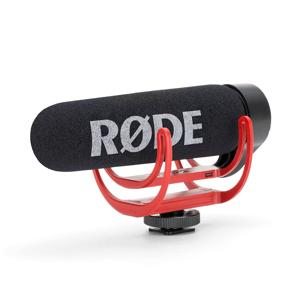 A Photo Of Rode VideoMic GO Lightweight On-Camera Microphone with Integrated Shock Mount