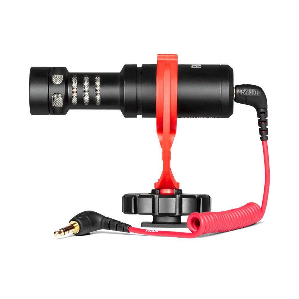 A Photo Of Rode VideoMicro Compact On-Camera Microphone with Furry Windshield