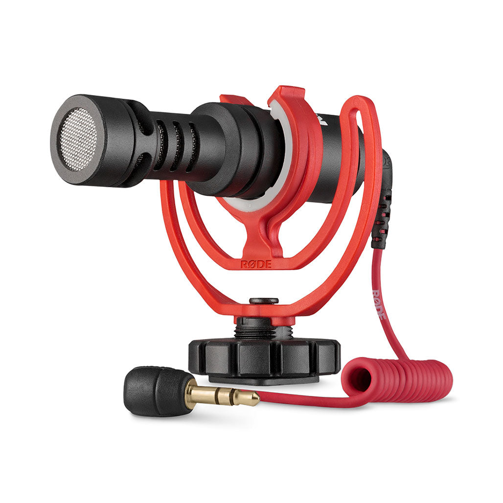A Photo Of Rode VideoMicro Compact On-Camera Microphone with Furry Windshield