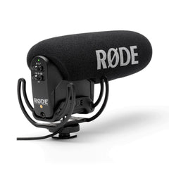 A Photo Of Rode VideoMic Pro Professional On-Camera Microphone with High-Pass Filter and Rycote® Lyre® Shock Mount