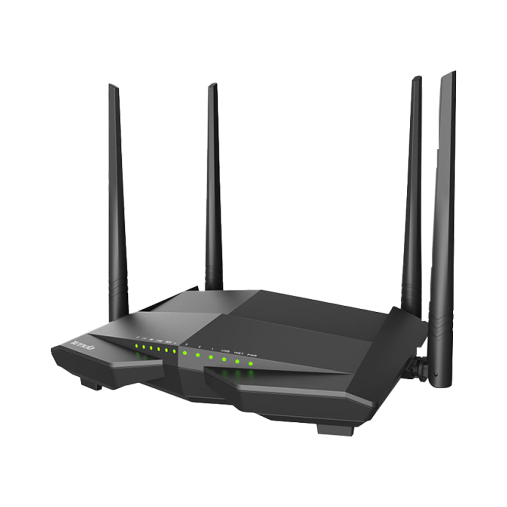 A Photo Of Tenda V12 AC1200 VDSL2/ADSL Gigabit Modem Router with 4 High-Gain Antennas
