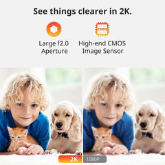 A Photo Of SwitchBot Pan/Tilt Cam 2K W3101100-WH | High-Resolution 2K Camera with 360º Pan and 115º Tilt