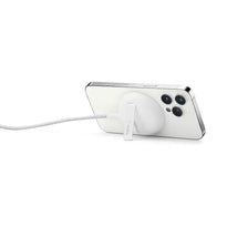 Belkin WIA004BTWH MagSafe Portable Wireless Charger Pad with Stand - 15W Fast Charging, 6.6ft Cable, Compatible with iPhone 13/12, White