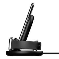 A Photo Of Belkin WIZ001myBK BoostCharge 3-in-1 Wireless Charger for Apple - Black