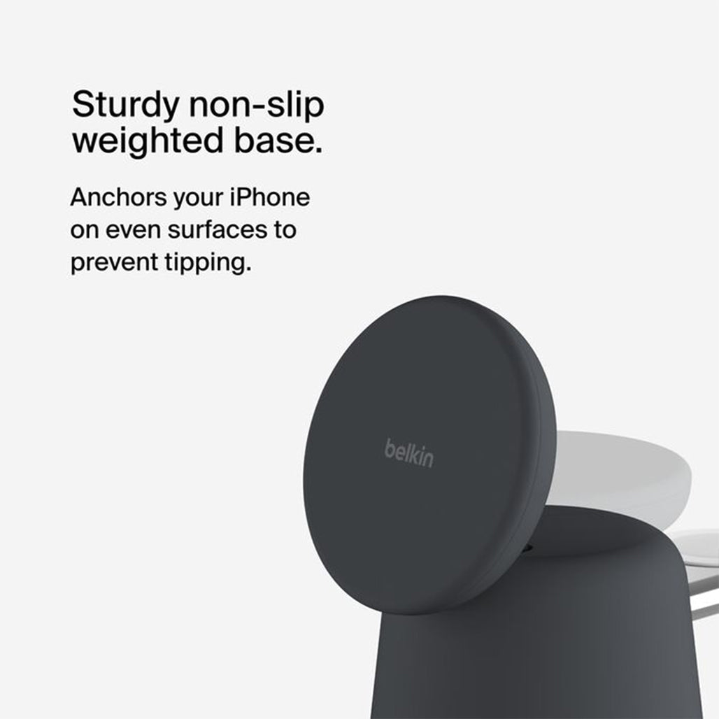 A Photo Of Belkin BoostCharge Pro 2-in-1 MagSafe Wireless Charging Dock – 15W Fast Charger for iPhone, Apple Watch & AirPods