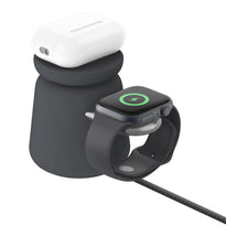 Belkin BoostCharge Pro 2-in-1 MagSafe Wireless Charging Dock – 15W Fast Charger for iPhone, Apple Watch & AirPods