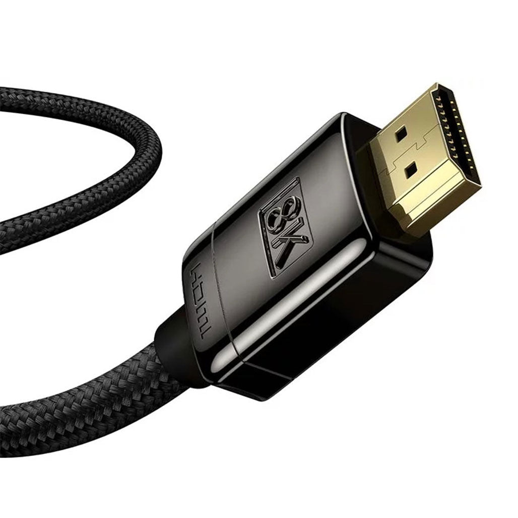 A Photo Of Baseus WKGQ000001 HDMI 8K Adapter Cable – High Definition 2m | Supports HDMI 2.1, 3D, VRR, and Deep Color Gamut