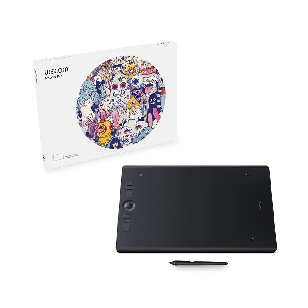 A Photo Of Wacom Intuos Pro Creative Pen Tablet - Large | PTH-860 - Advanced Drawing Tablet with Pro Pen 2, 8,192 Pressure Levels, and Customizable Controls