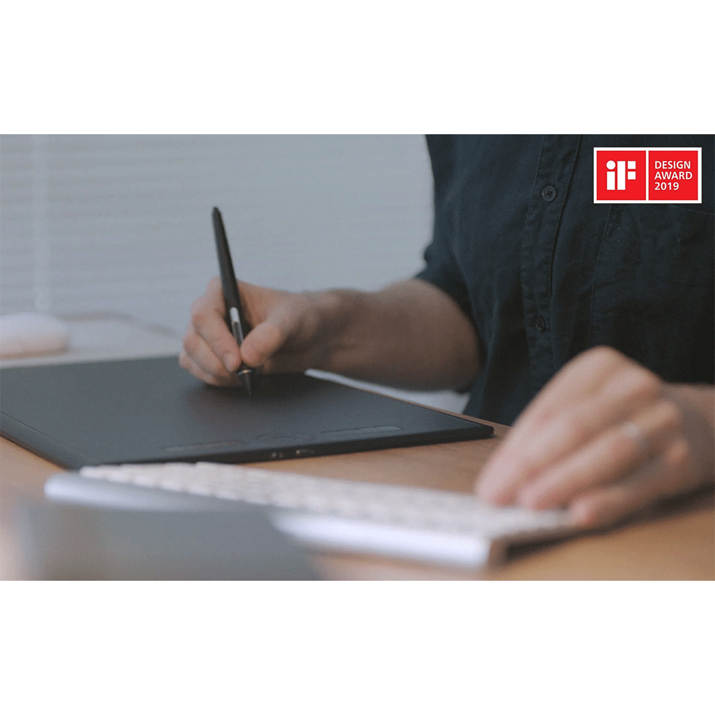 A Photo Of Wacom Intuos Pro Creative Pen Tablet - Large | PTH-860 - Advanced Drawing Tablet with Pro Pen 2, 8,192 Pressure Levels, and Customizable Controls