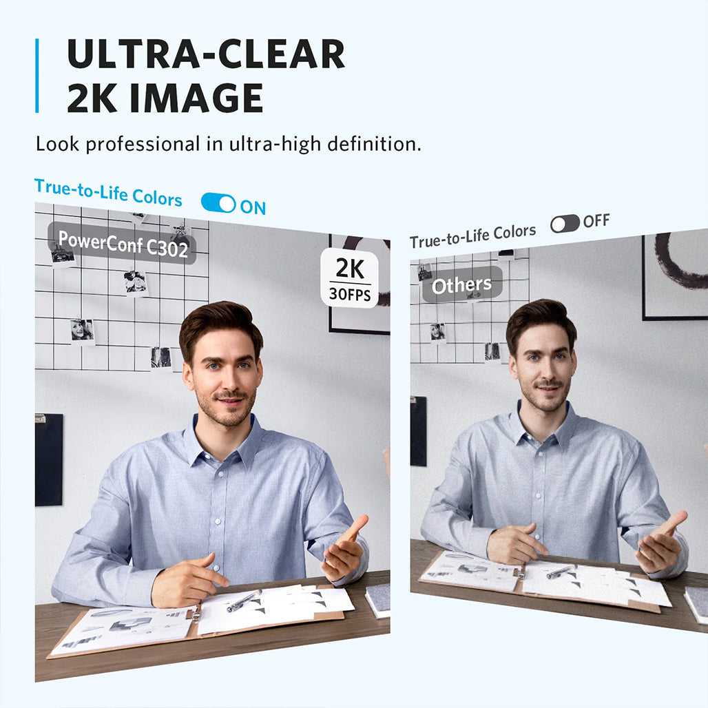 A Photo Of Anker PowerConf C302 2K HD Webcam