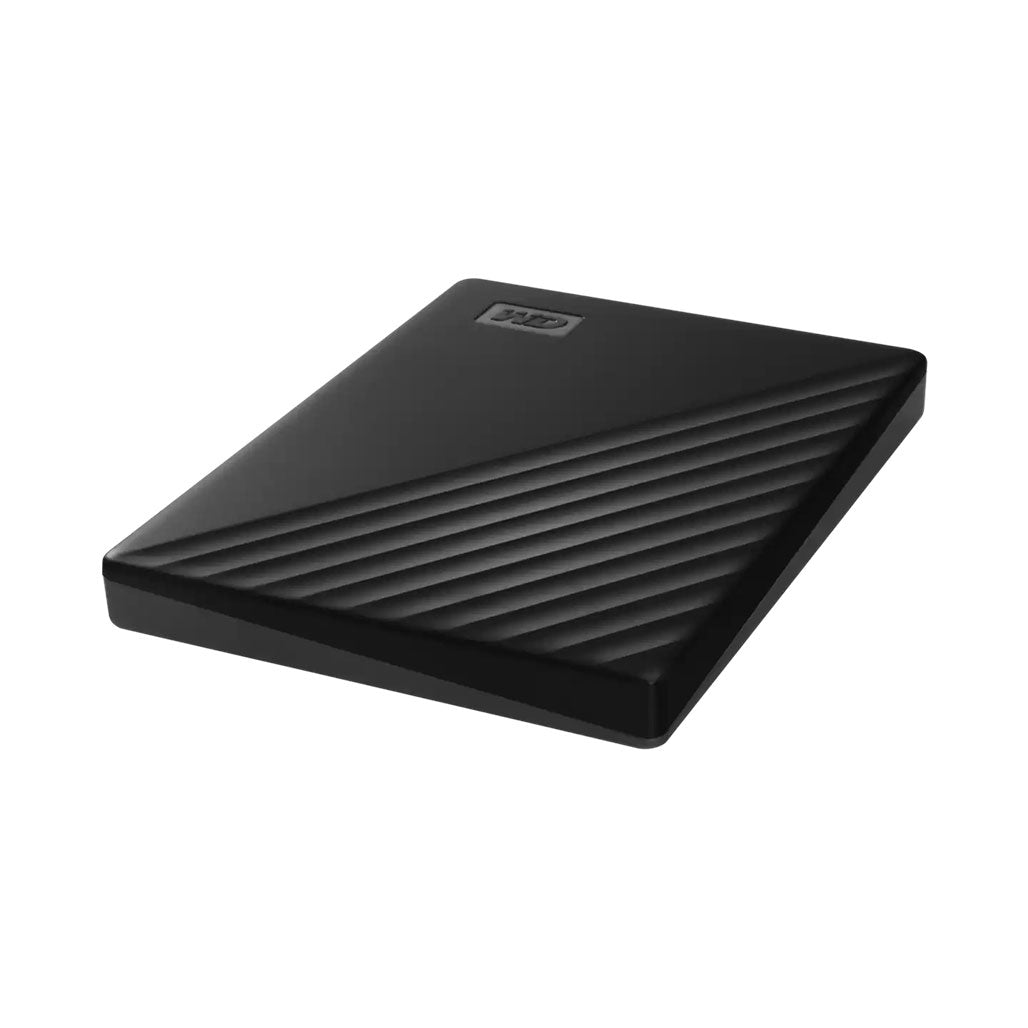 A Photo Of Western Digital My Passport 4TB Portable HDD - WDBPKJ0040BBK-WESN - Slim Design with Backup & Password Protection