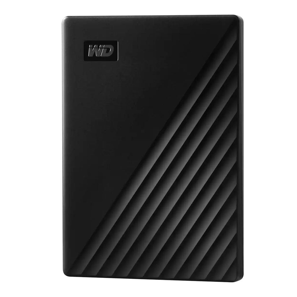 A Photo Of Western Digital My Passport 4TB Portable HDD - WDBPKJ0040BBK-WESN - Slim Design with Backup & Password Protection