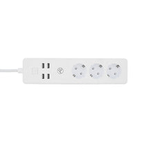 Tellur WiFi Smart Power Strip - 3 Outlets, 4 USB Ports, 2200W, 10A