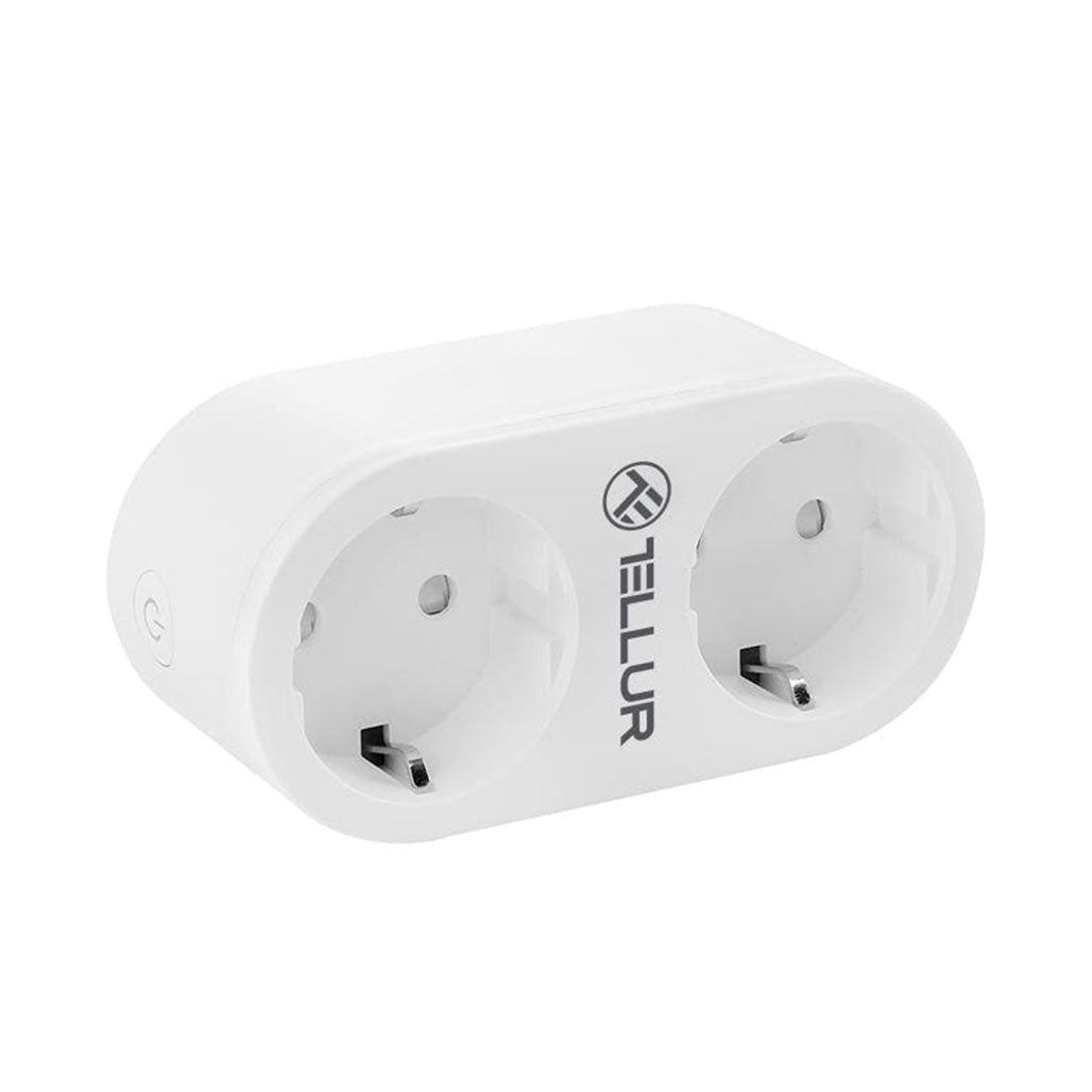 A Photo Of Tellur WiFi Smart AC Socket - Dual Ports, 16A, Energy Monitoring