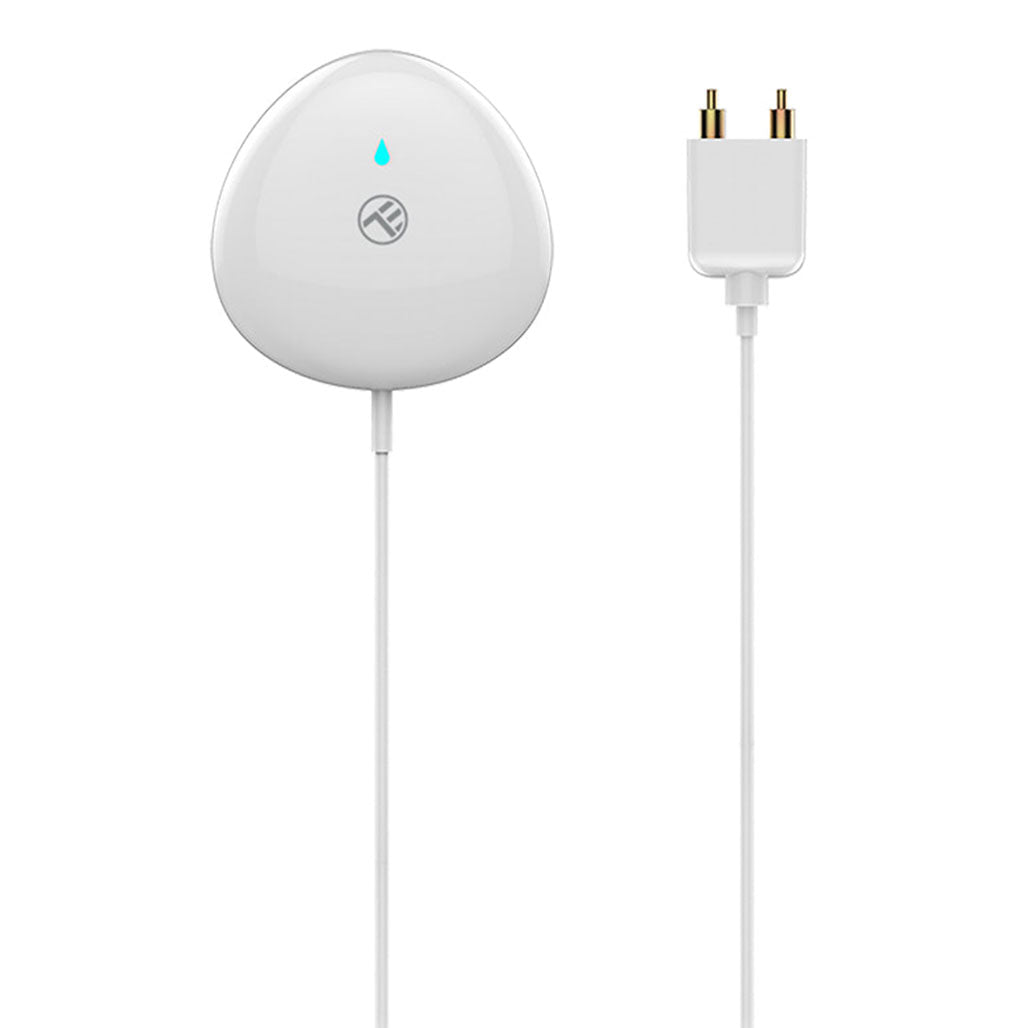 A Photo Of Tellur WiFi Smart Flood Sensor - Water Detection with Acoustic Alarm and Low Battery Alerts