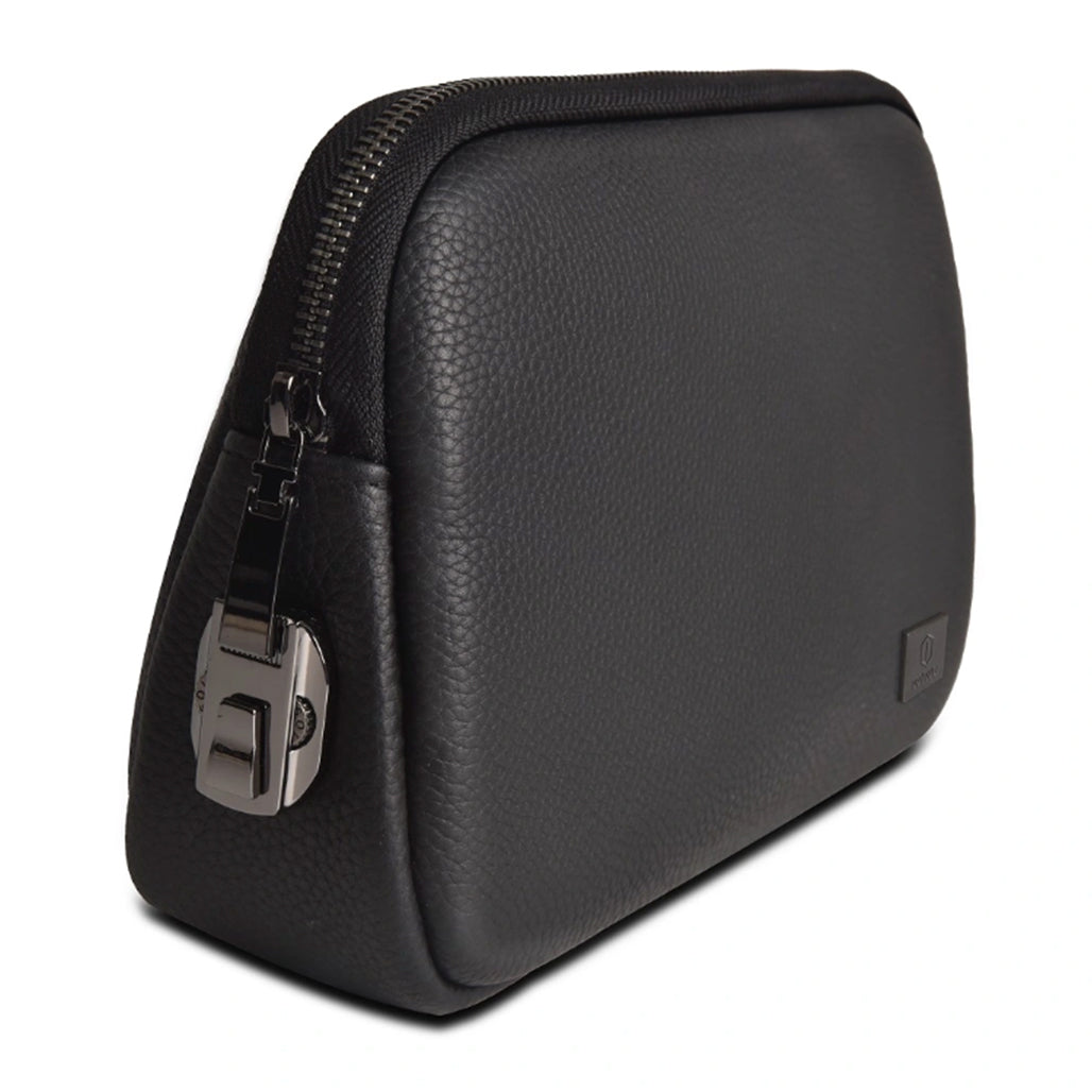 A Photo Of WiWU Alpha Anti-Theft PU Leather Clutch Bag with Coded Lock – Slim Laptop Sleeve for MacBook & Accessories – Black