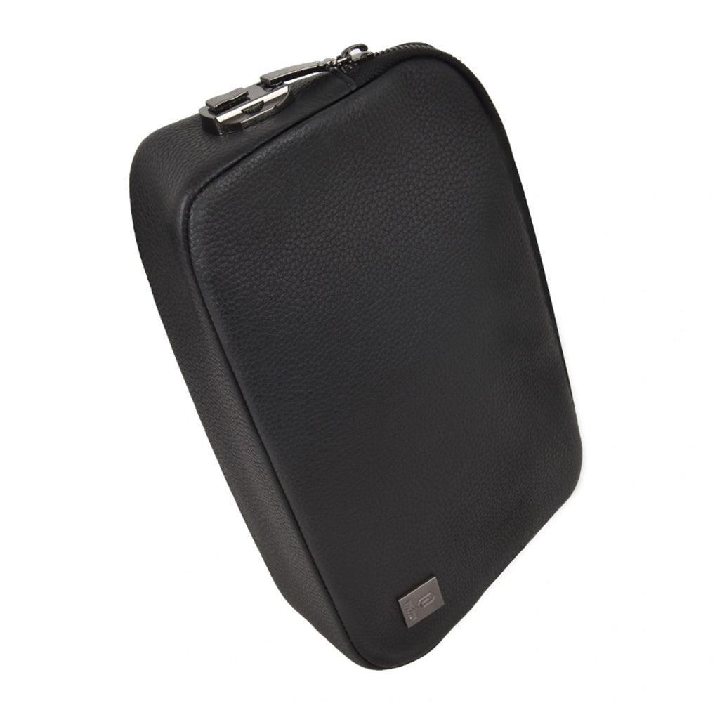 A Photo Of WiWU Alpha Anti-Theft PU Leather Clutch Bag with Coded Lock – Slim Laptop Sleeve for MacBook & Accessories – Black