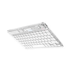 A Photo Of Hoco S55 Transparent Discovery Edition Wireless Keyboard - Space White, BT v5.0, 78 Keys, 500mAh Battery, Colorful Backlight