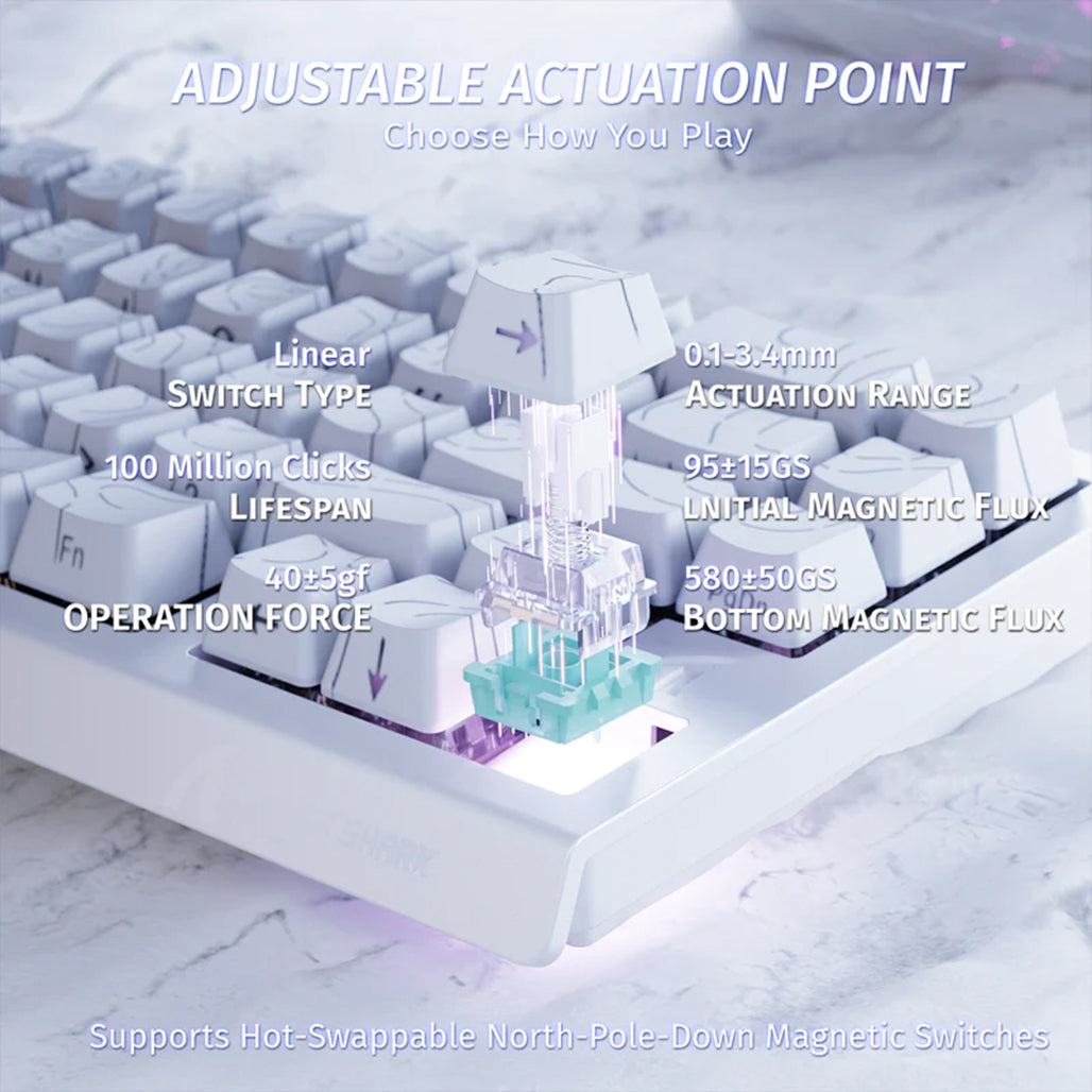A Photo Of Attack Shark X68 HE - Wired Mechanical Gaming Keyboard