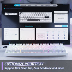 A Photo Of Attack Shark X68 HE - Wired Mechanical Gaming Keyboard