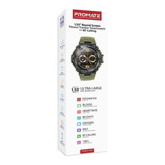 A Photo Of Promate XWatch-R19 Fitness Tracker Smartwatch with Bluetooth Calling | 1.53