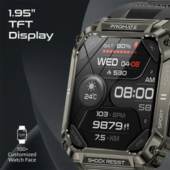 A Photo Of Promate XWatch-S19 Fitness Smartwatch with Bluetooth Calling | 1.95