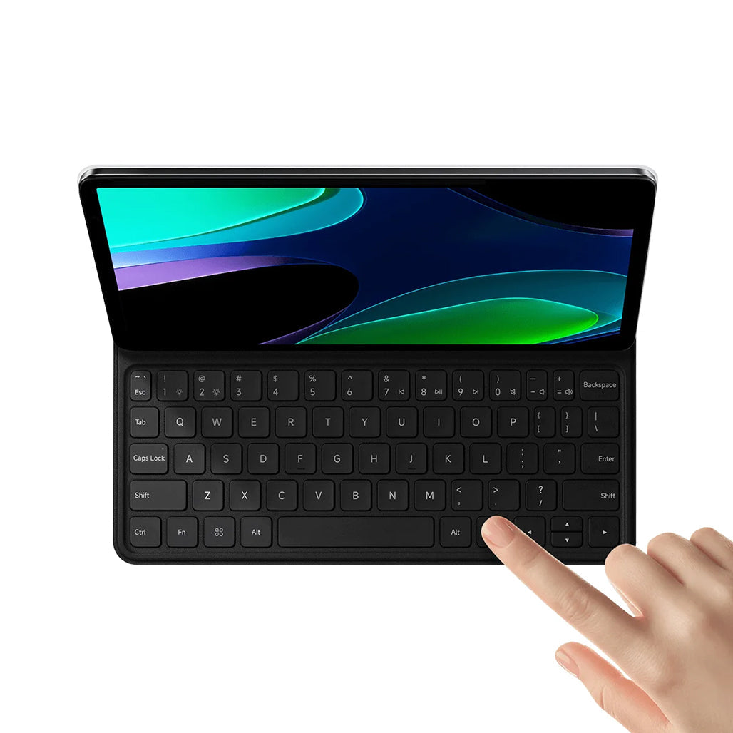 A Photo Of Xiaomi Pad 6 Keyboard - Black | Protective Folio Case with Ergonomic Design and Pogo Pin Connection