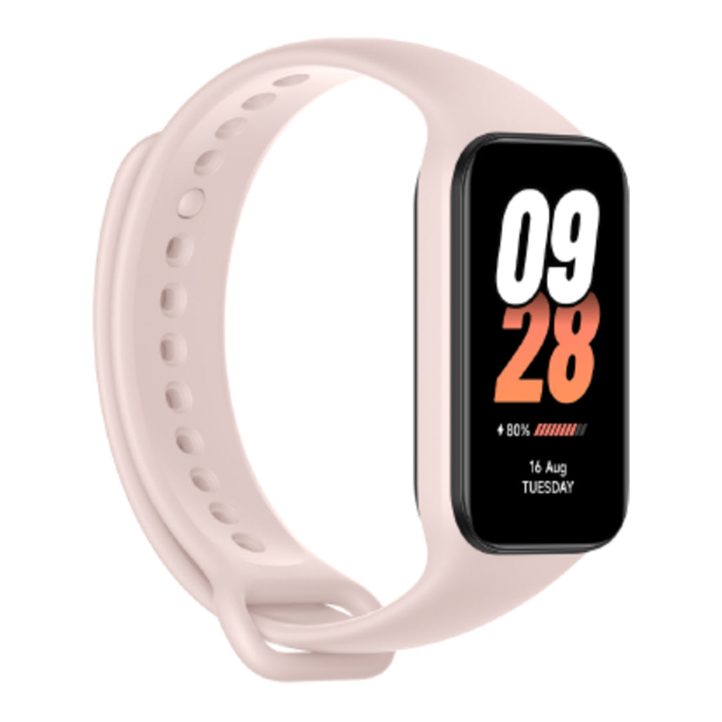 A Photo Of Xiaomi Smart Band 8 Active Pink | OB03719 - Stylish Fitness Tracker with Enhanced Display