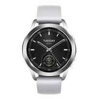 Xiaomi Watch S3 - Silver Limited Edition | 1.43" AMOLED Display, High-End Stainless Steel Bezel, Premium Leather Strap, Advanced Features