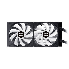A Photo Of Xigmatek FROZR-O - 240 AIO Liquid Cooler, OLED Display Pump Head