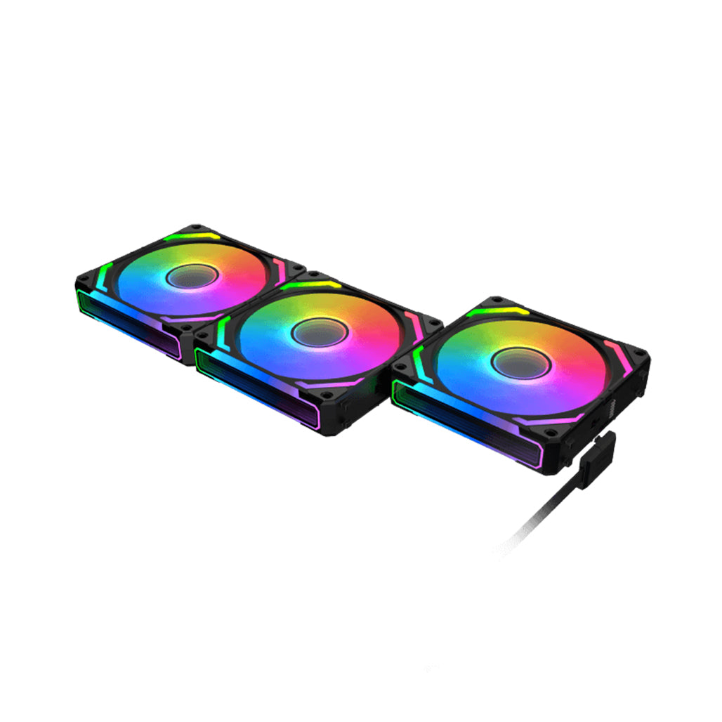 A Photo Of Xigmatek Starlink Ultra | 120mm ARGB Fan Kit with PWM Sync & Smart Control