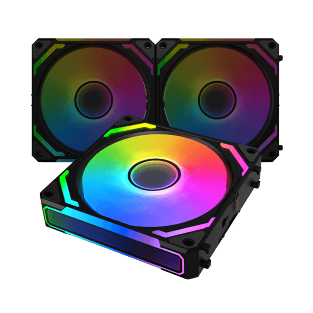 A Photo Of Xigmatek Starlink Ultra | 120mm ARGB Fan Kit with PWM Sync & Smart Control