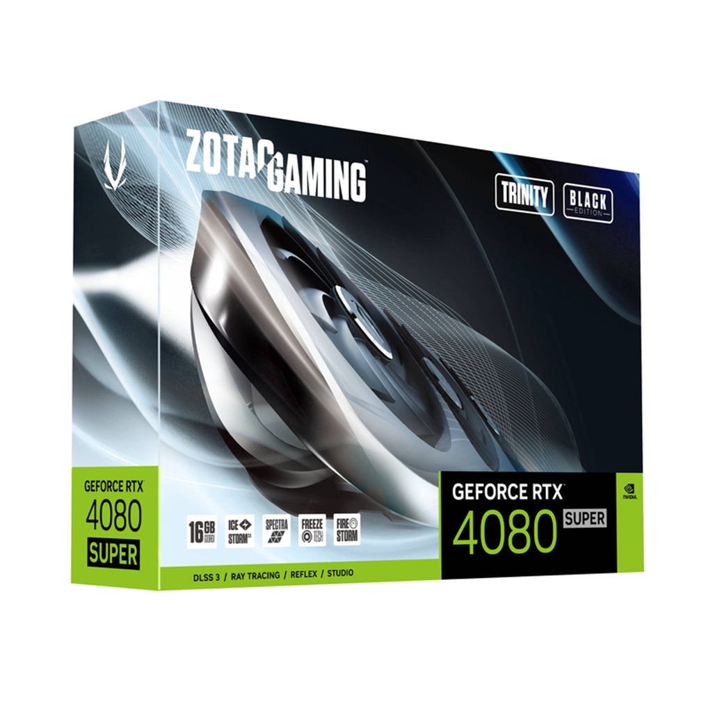 A Photo Of ZOTAC RTX 4080 Super Trinity Black 16GB GDDR6X | ZT-D40820D-10P