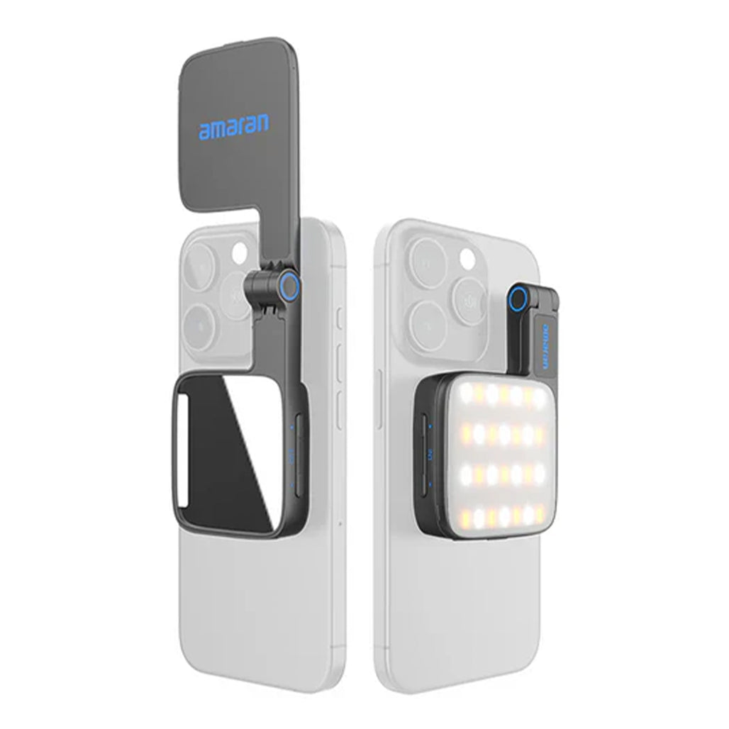 A Photo Of Amaran Go Magnetic Mini LED Phone Light – Compact MagSafe Lighting for Content Creators