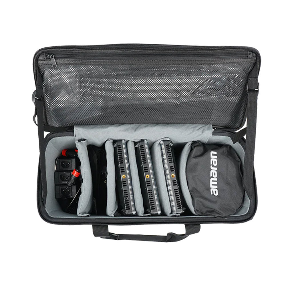 A Photo Of Amaran P60x 3-Light Kit - Adjustable CCT, High CRI, and Professional Studio Lighting