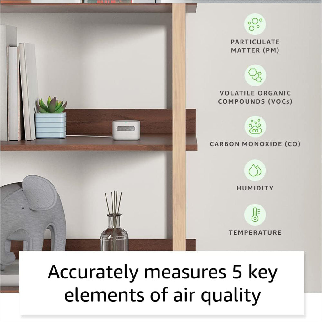 A Photo Of Amazon Smart Air Quality Monitor – Track Indoor Air, Works with Alexa
