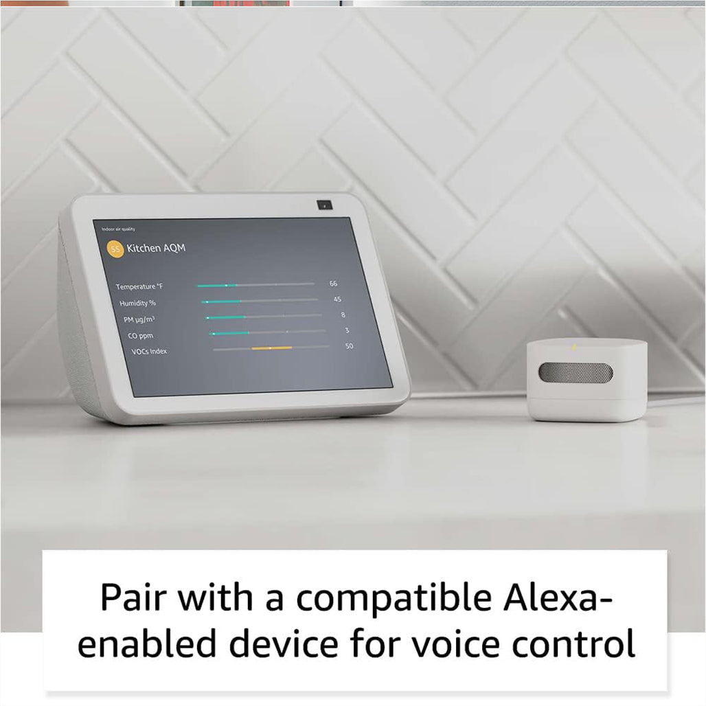 A Photo Of Amazon Smart Air Quality Monitor – Track Indoor Air, Works with Alexa