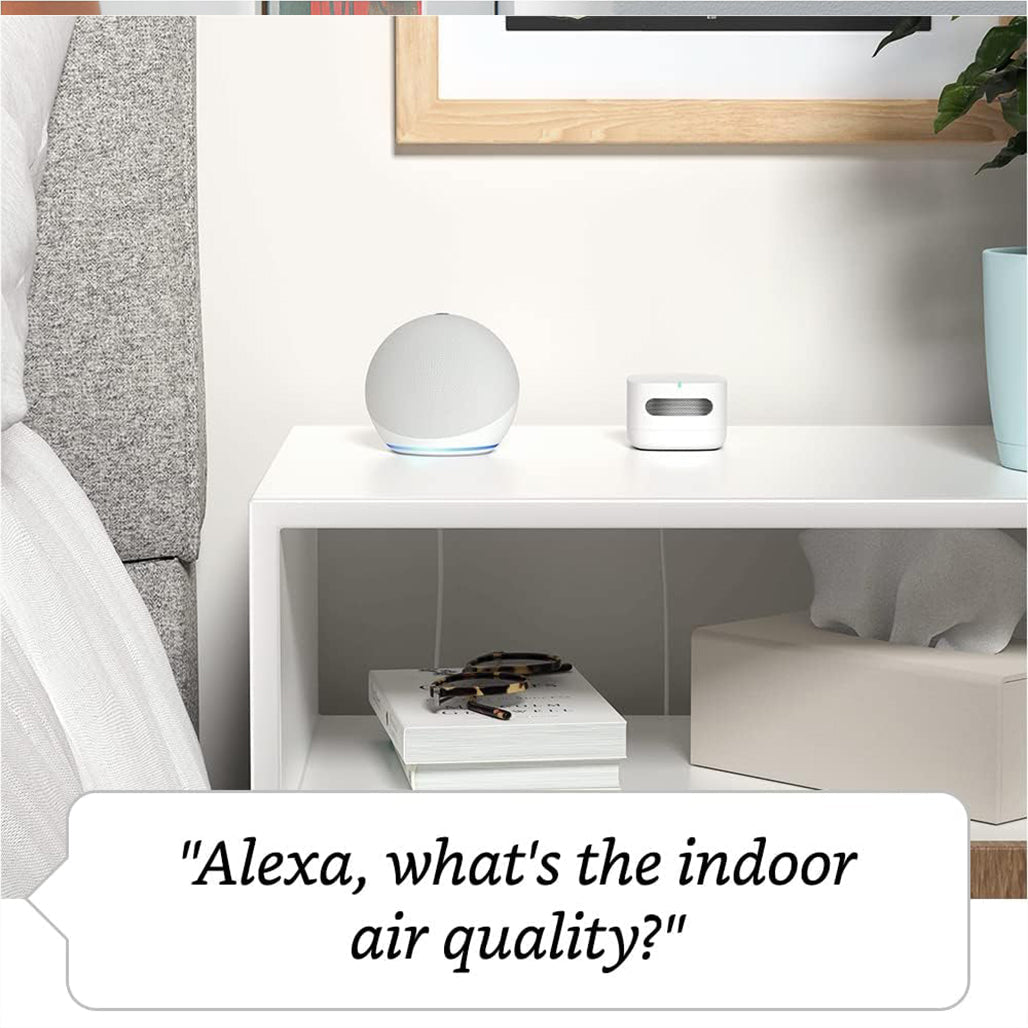 A Photo Of Amazon Smart Air Quality Monitor – Track Indoor Air, Works with Alexa