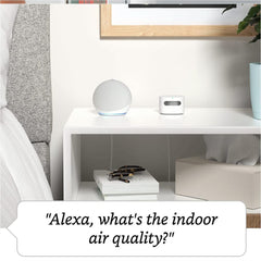 A Photo Of Amazon Smart Air Quality Monitor – Track Indoor Air, Works with Alexa