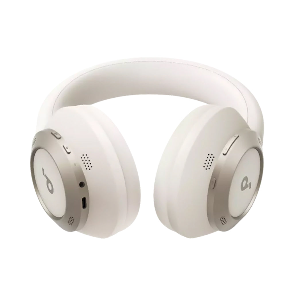 A Photo Of Anker Soundcore Space One Pro Over-Ear Headphones with Travel Case – Foldable, Noise Cancelling, Hi-Res Audio, and Long Battery Life