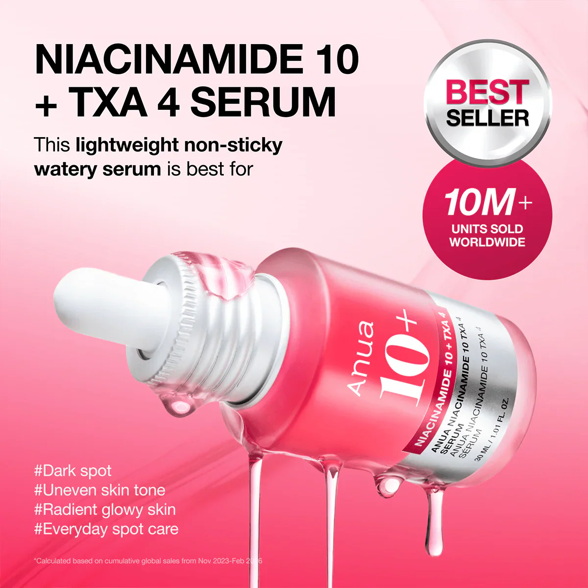 A Photo Of Anua Niacinamide 10% + TXA 4% Serum for Brightening & Dark Spot Care