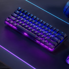 A Photo Of SteelSeries Apex Pro Mini Wireless - Compact Gaming Keyboard with Adjustable OmniPoint Switches and RGB Illumination