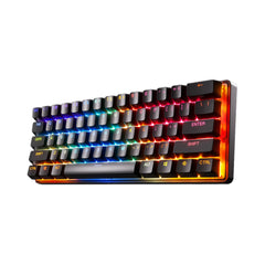A Photo Of SteelSeries Apex Pro Mini Wireless - Compact Gaming Keyboard with Adjustable OmniPoint Switches and RGB Illumination
