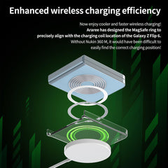 A Photo Of Araree Nukin 360 M Clear Case for Samsung Galaxy Z Flip 6 - Full-Body Protection with MagSafe Compatibility