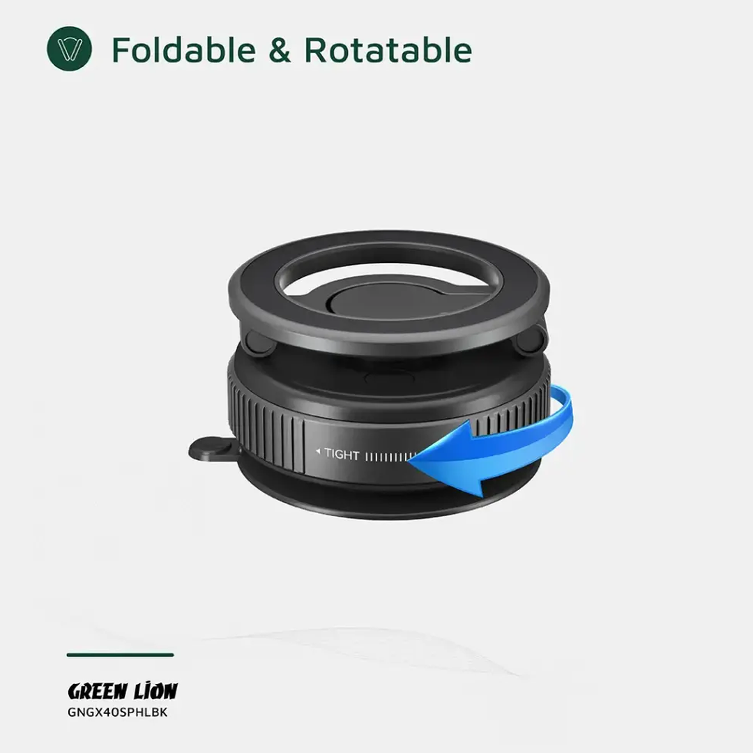 A Photo Of Green Lion GX-40 MagSafe Suction Phone Holder - Black