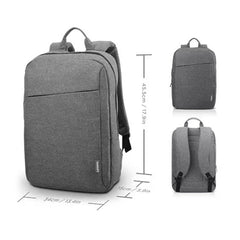 A Photo Of Lenovo 15.6-Inch Casual Laptop Backpack B210 - Black, Water-Repellent Polyester