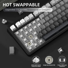 A Photo Of Attack Shark X85 - Wireless Mechanical Gaming Keyboard